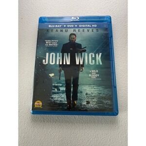 John Wick Blu-ray DVD Combo Keanu Reeves Action Movie Lionsgate 2014